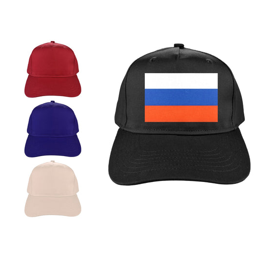 Russia Flag Baseball Cap (Made in USA)