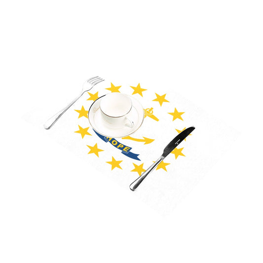 Rhode Island Flag Placemats 12" x 18" (Set of 6)