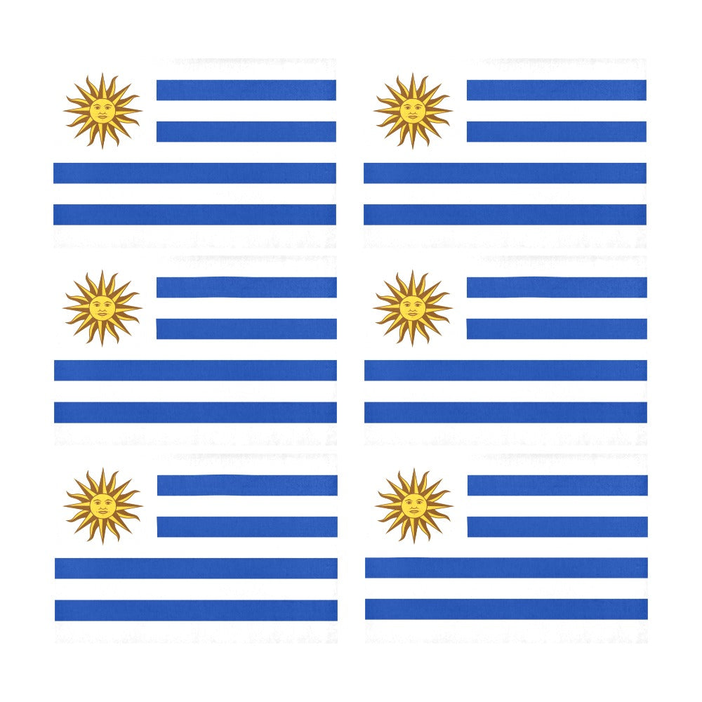 Uruguay Flag Placemats 12" x 18" (Set of 6)
