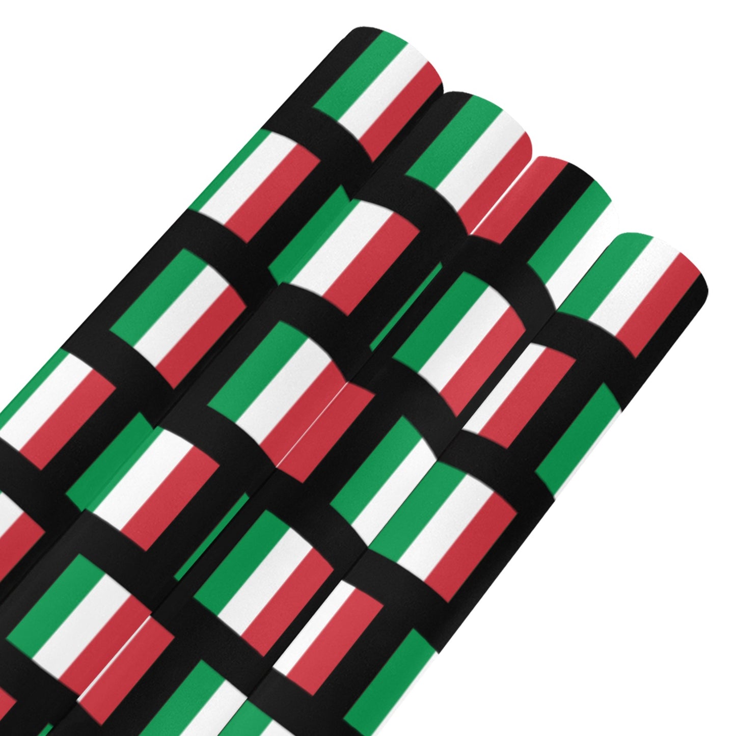 Italy Flag Inspired Custom Gift Wrapping Paper 58"x 22.5" (4 Rolls)