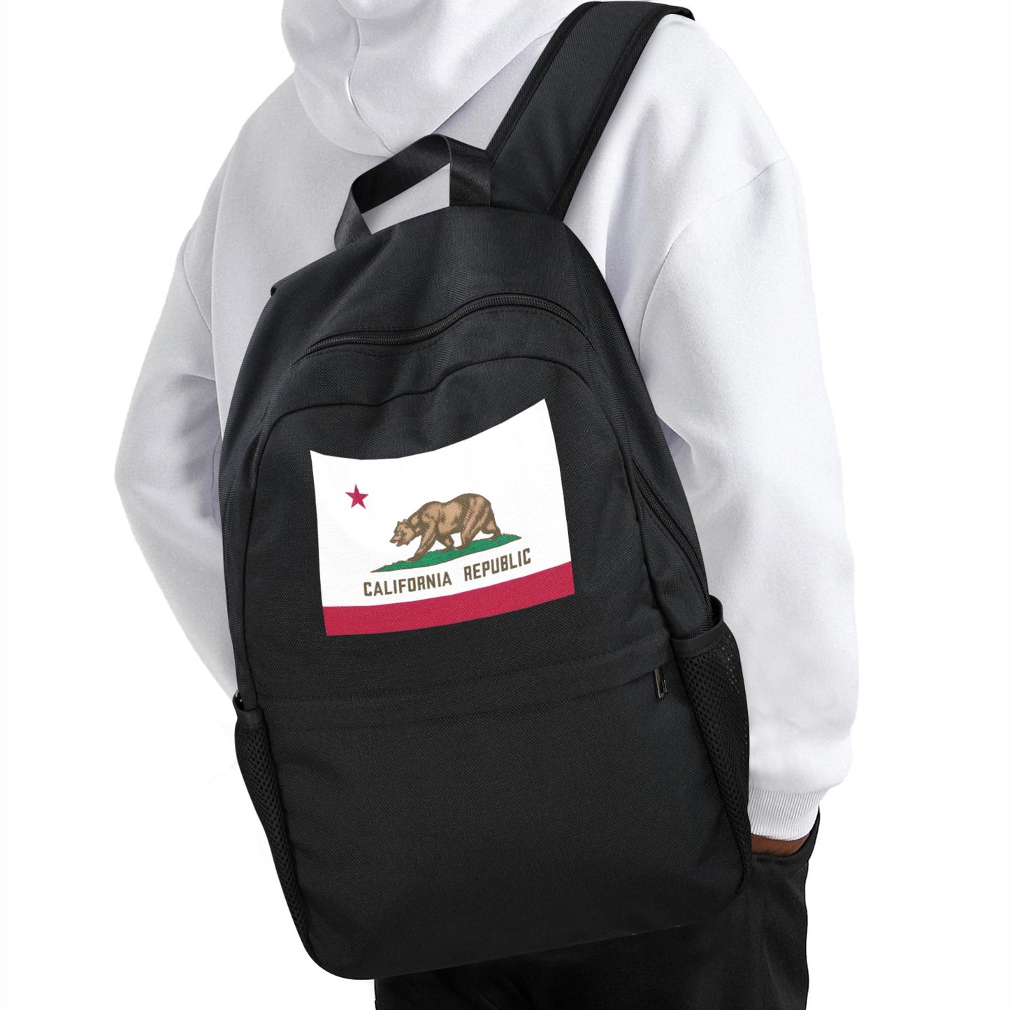 California Flag Inspired Casual Backpack Printed in the USA