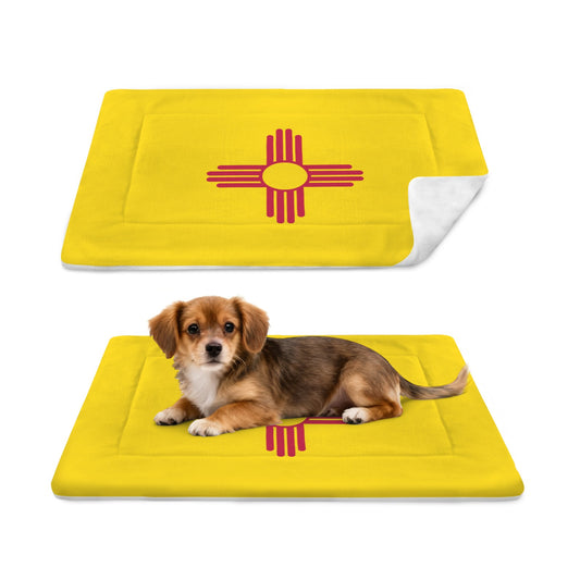 New Mexico Flag Inspired Pet Mat 25x18inch (Made in the USA)