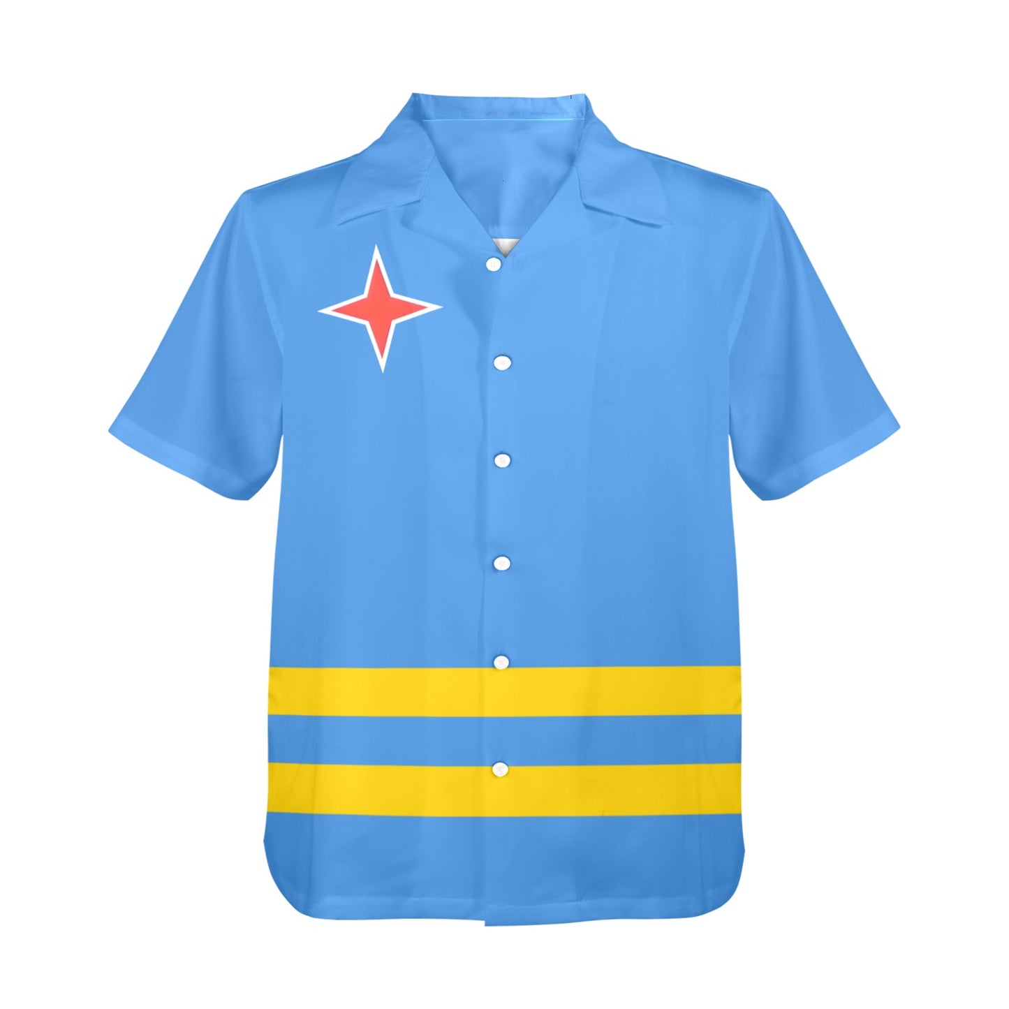 Aruba Flag Hawaiian Shirt (Made in USA)