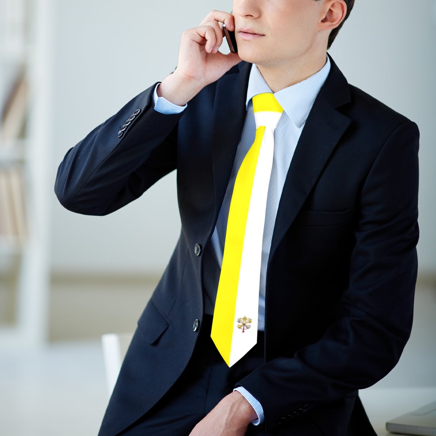 Vatican City Flag Inspired Classic Necktie (Two Sides)