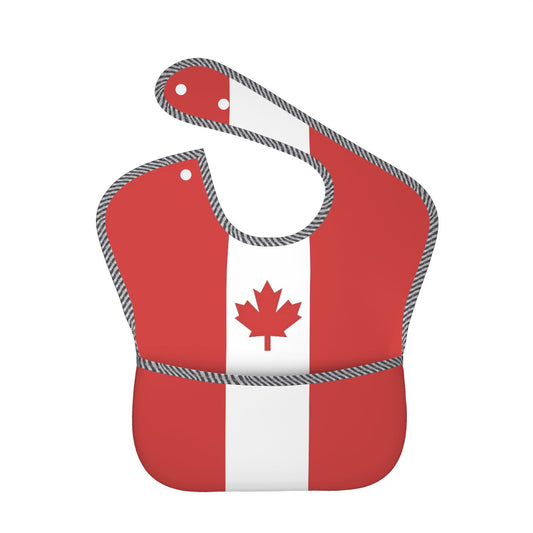 Canada Flag Inspired Baby Bib
