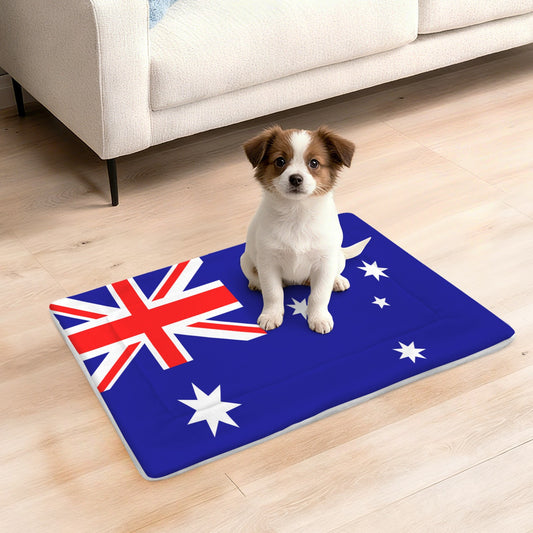 Australia Flag Inspired Pet Mat 25x18inch (Made in the USA)