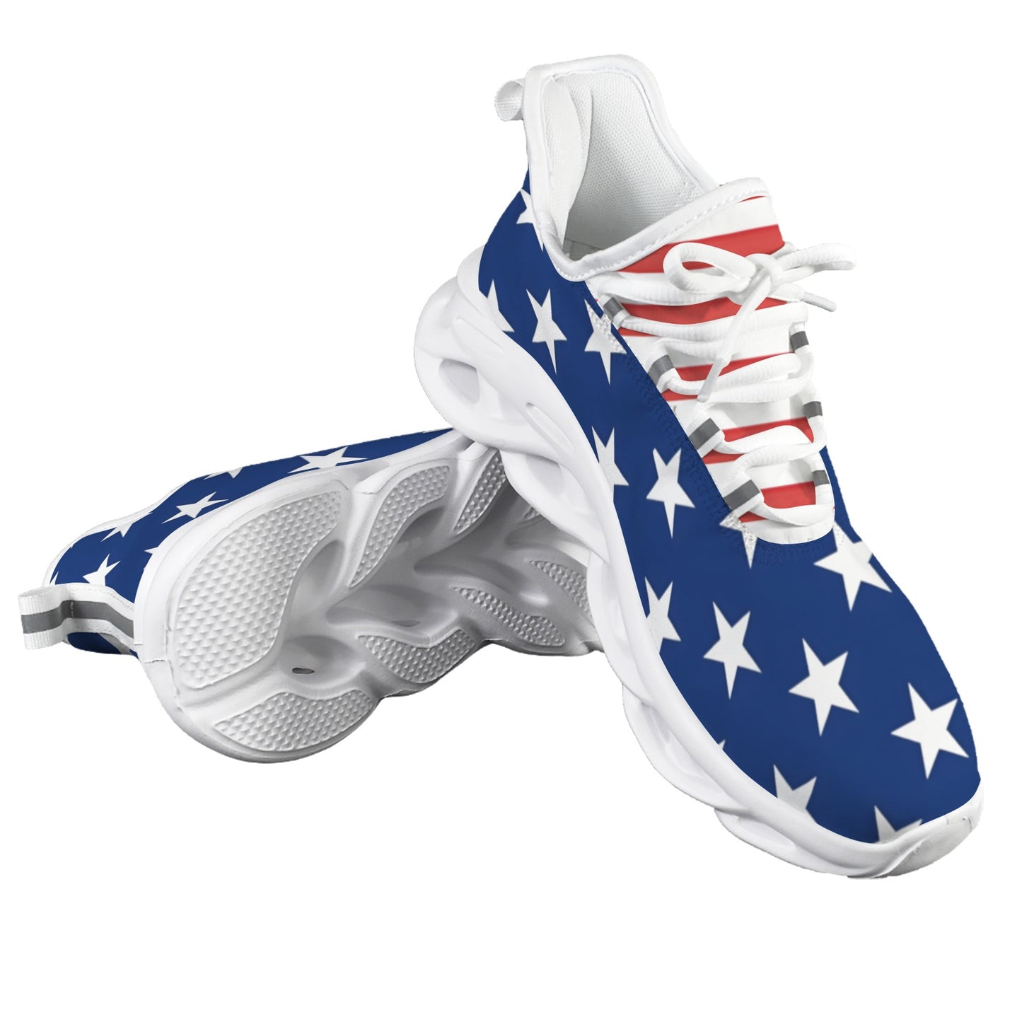 USA/American Flag Inspired Men's Twisted Sole Sneakers