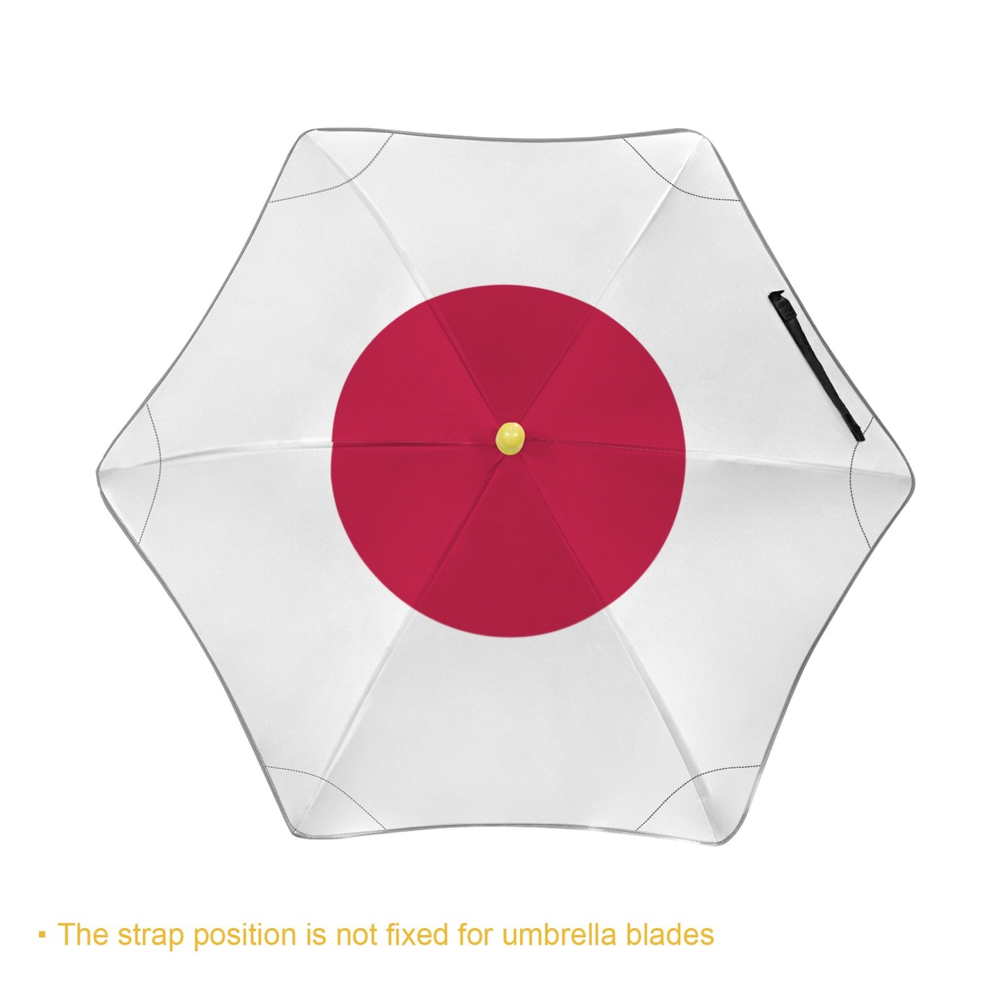 Japan Flag Inspired Kids Safe Round Corner Umbrella