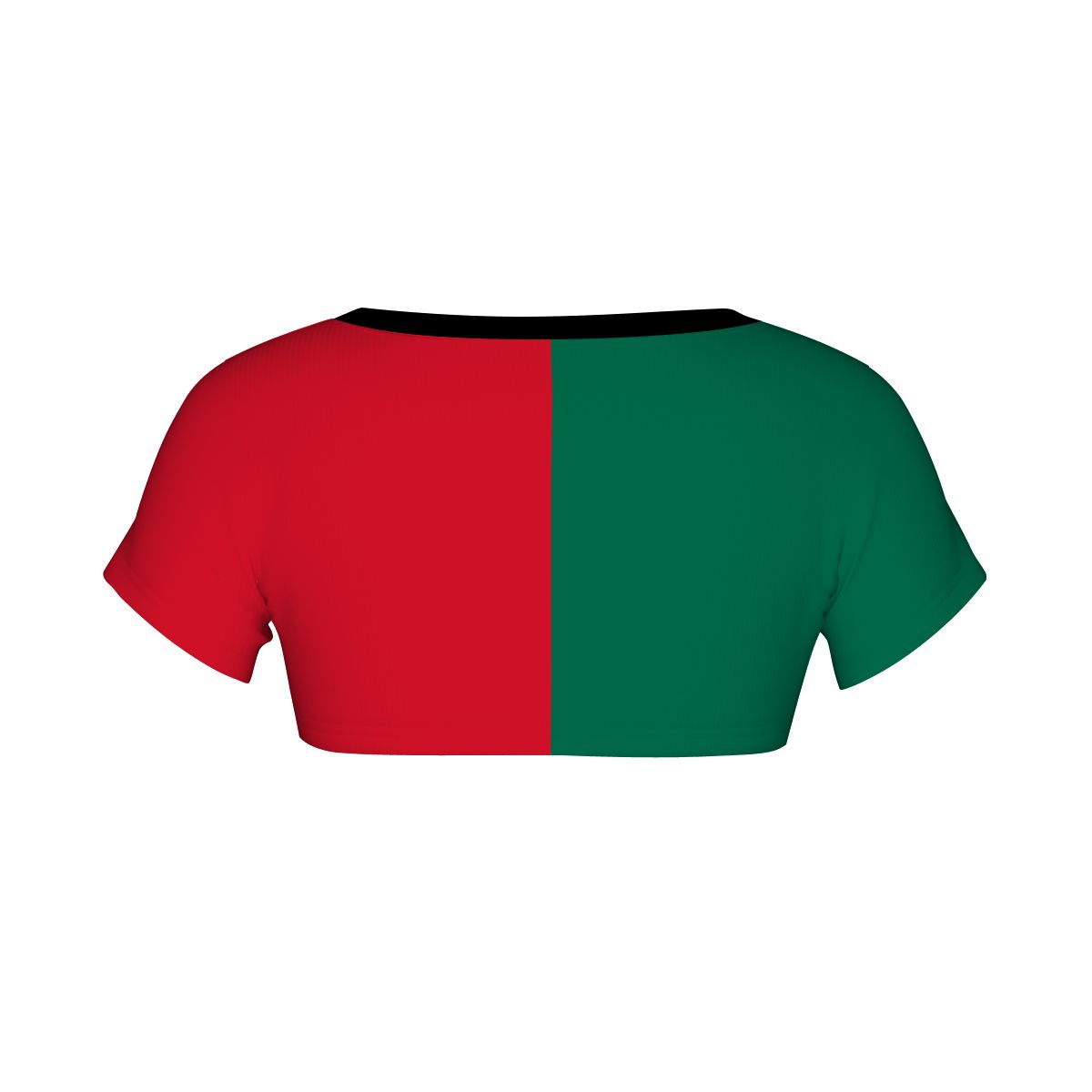 Mexico Flag Inspired Women's 1/2 Cut Short Sleeve T-Shirt