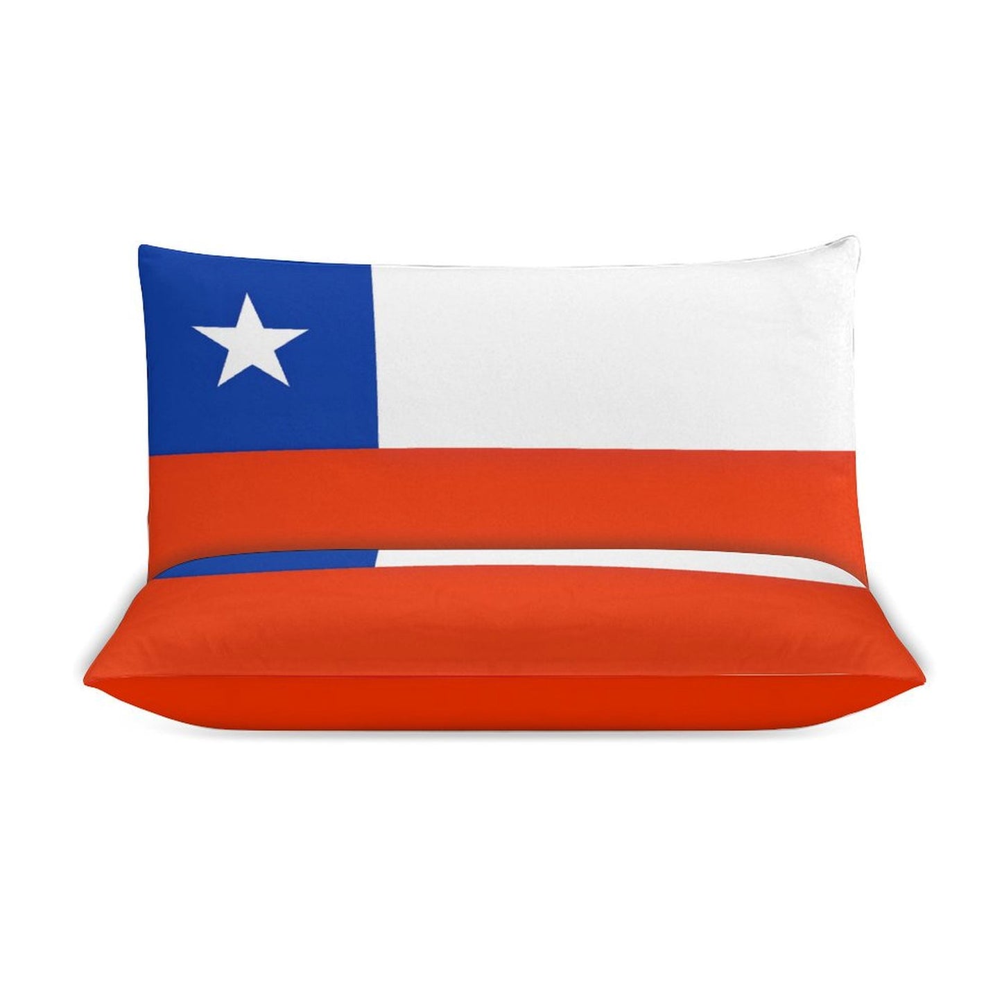 Chile Flag Inspired 3-Piece Bedding Set (1 Duvet Cover + 2 Pillow Shams) – 102"×90"