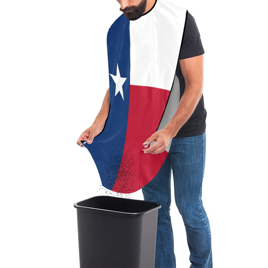 Texas Flag Beard Bib Apron for Men Shaving & Trimming
