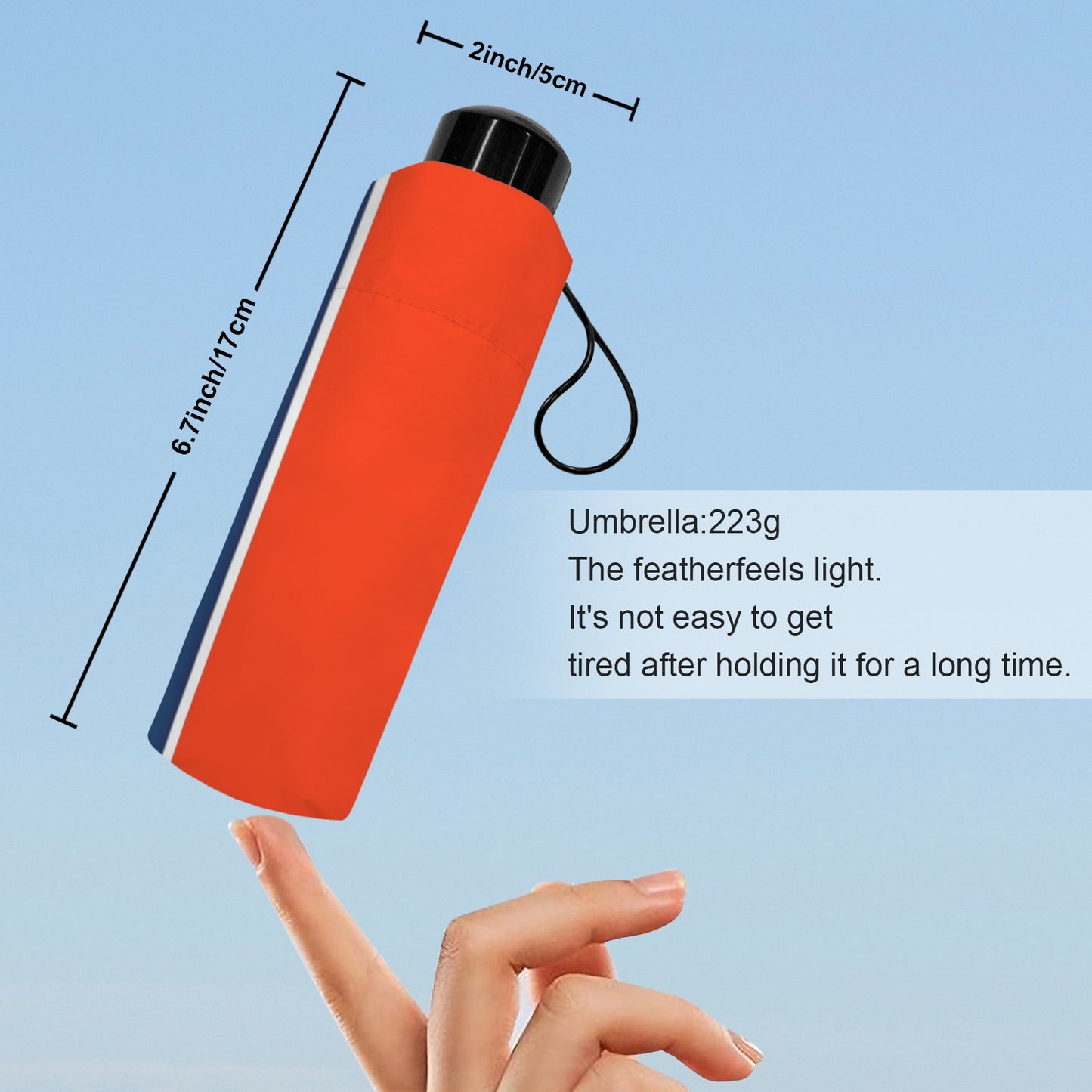 Tennessee Flag Inspired Mini Compact Umbrella