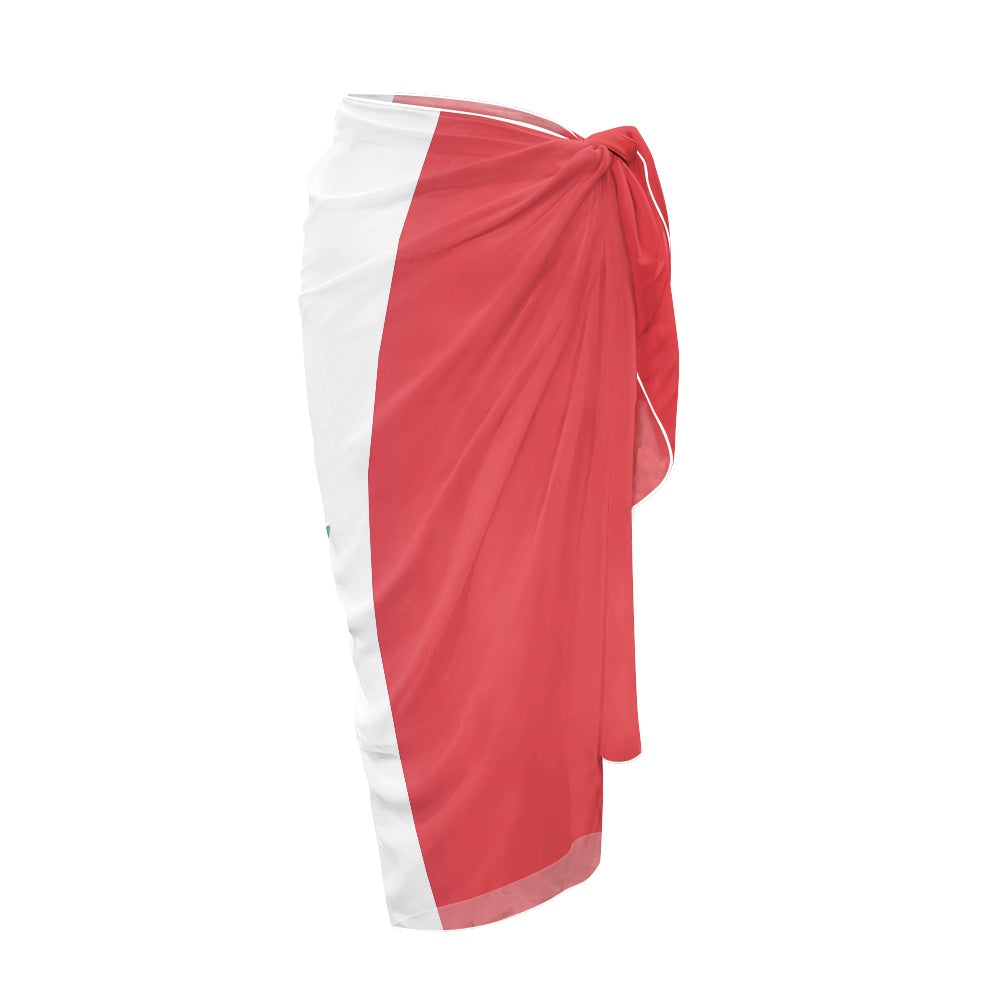 Peru Flag Inspired Bikini Cover-Up