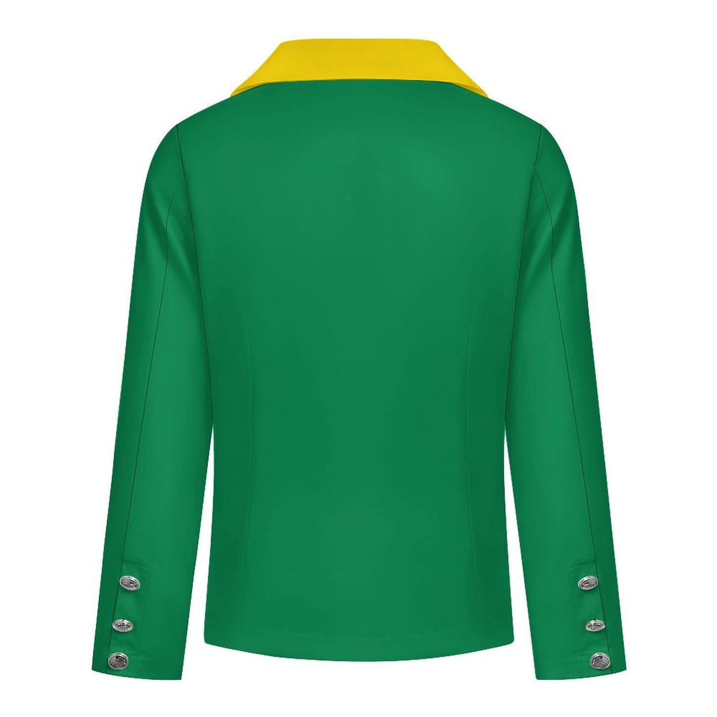 Brazil Flag Inspired Women’s Double Breasted Blazer