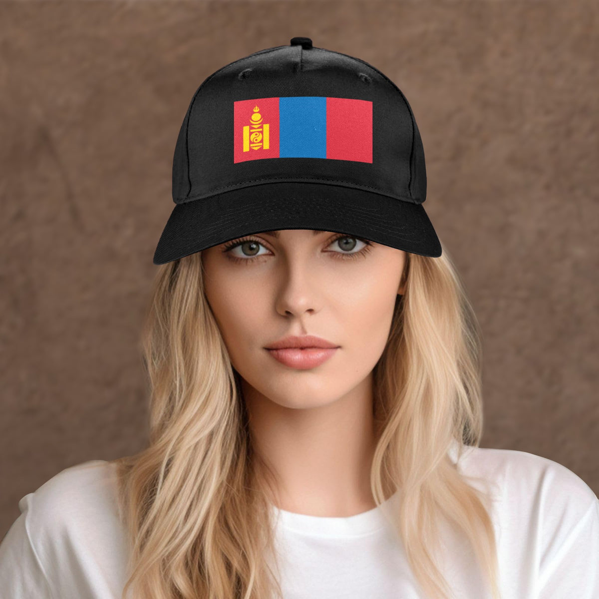 Mongolia Flag Inspired Baseball Cap | Printed in the USA