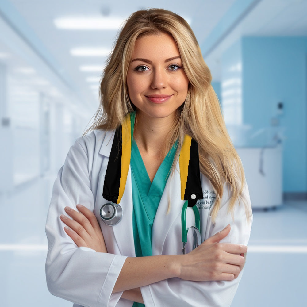 Jamaica Flag Inspired Stethoscope Protective Cover