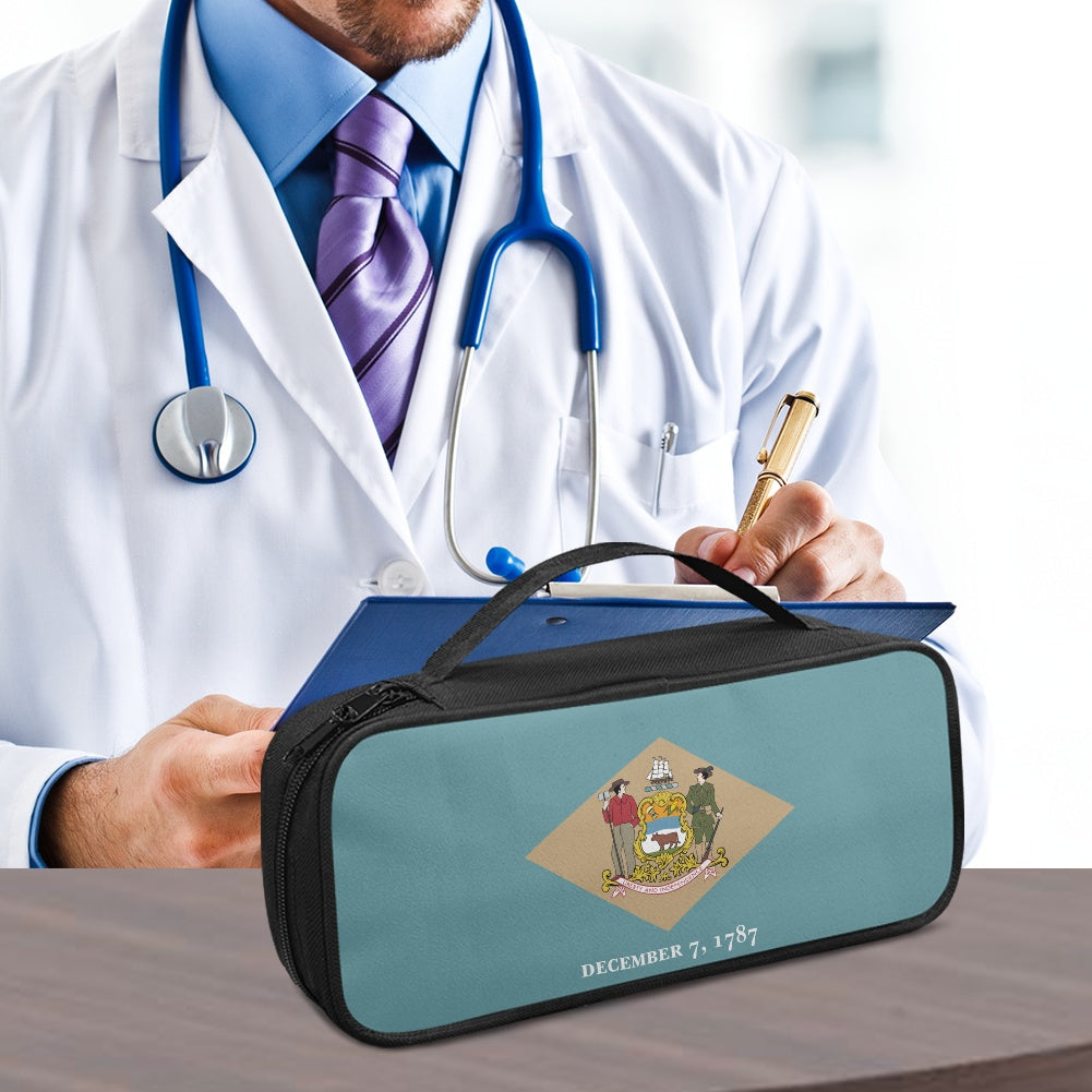 Delaware Flag Inspired Stethoscope Storage Bag