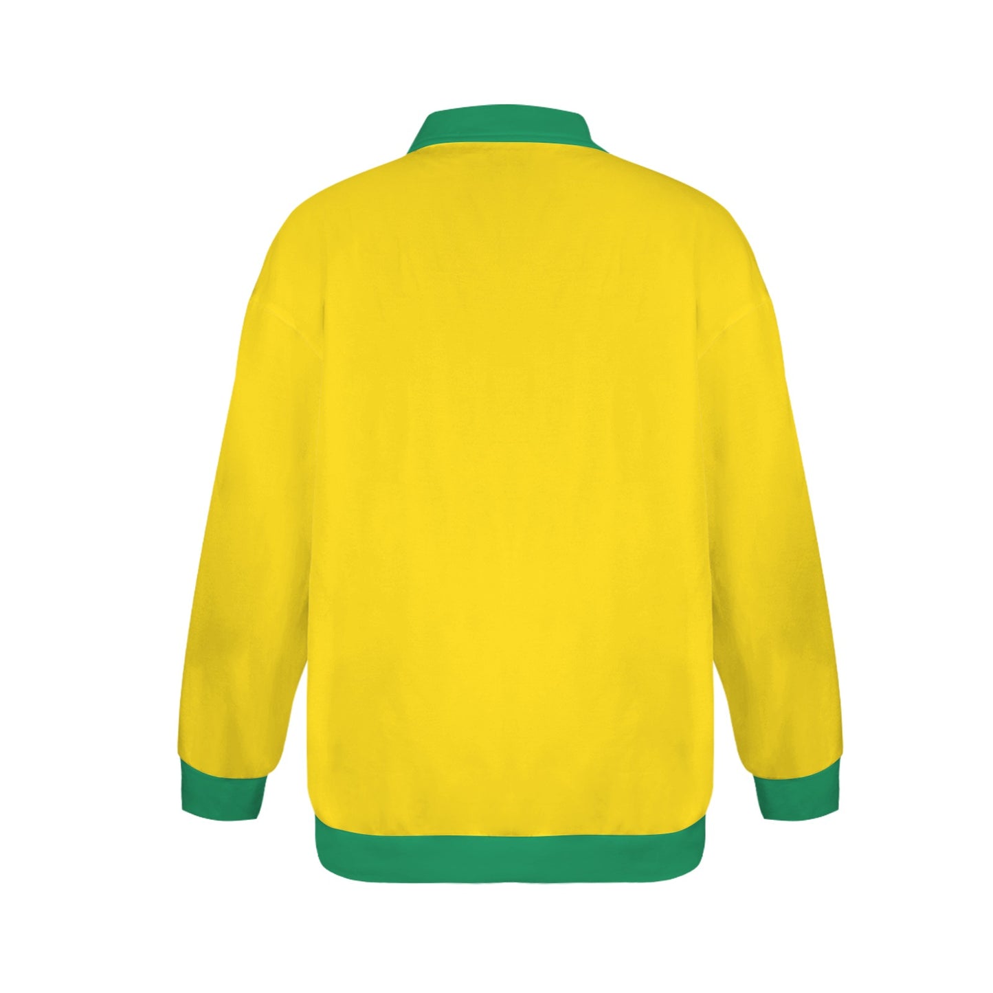 Brazil Flag Women's Quarter Zip Pullover Sweatshirt