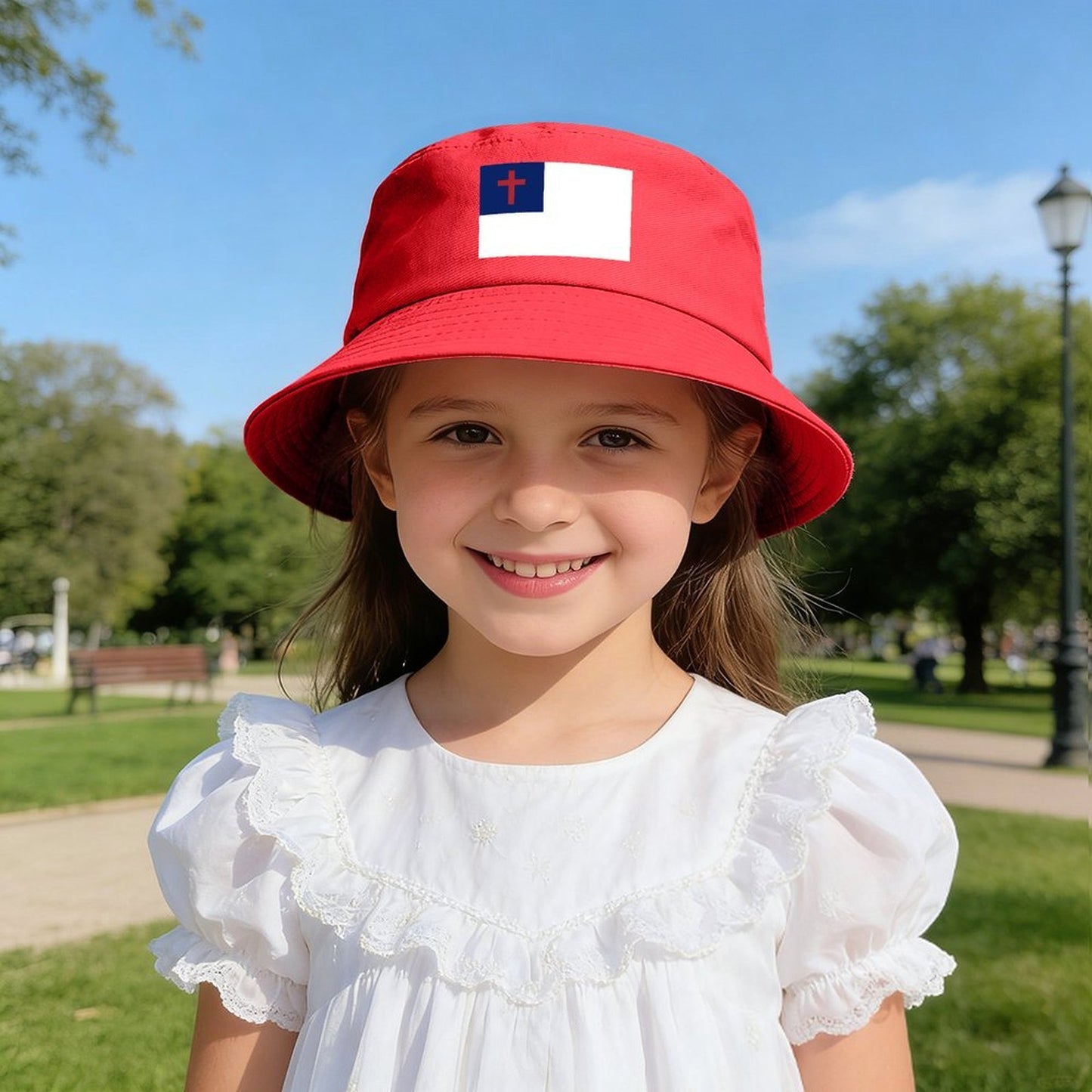 Christian Flag Design Kids’ Bucket Hat | Ships from USA
