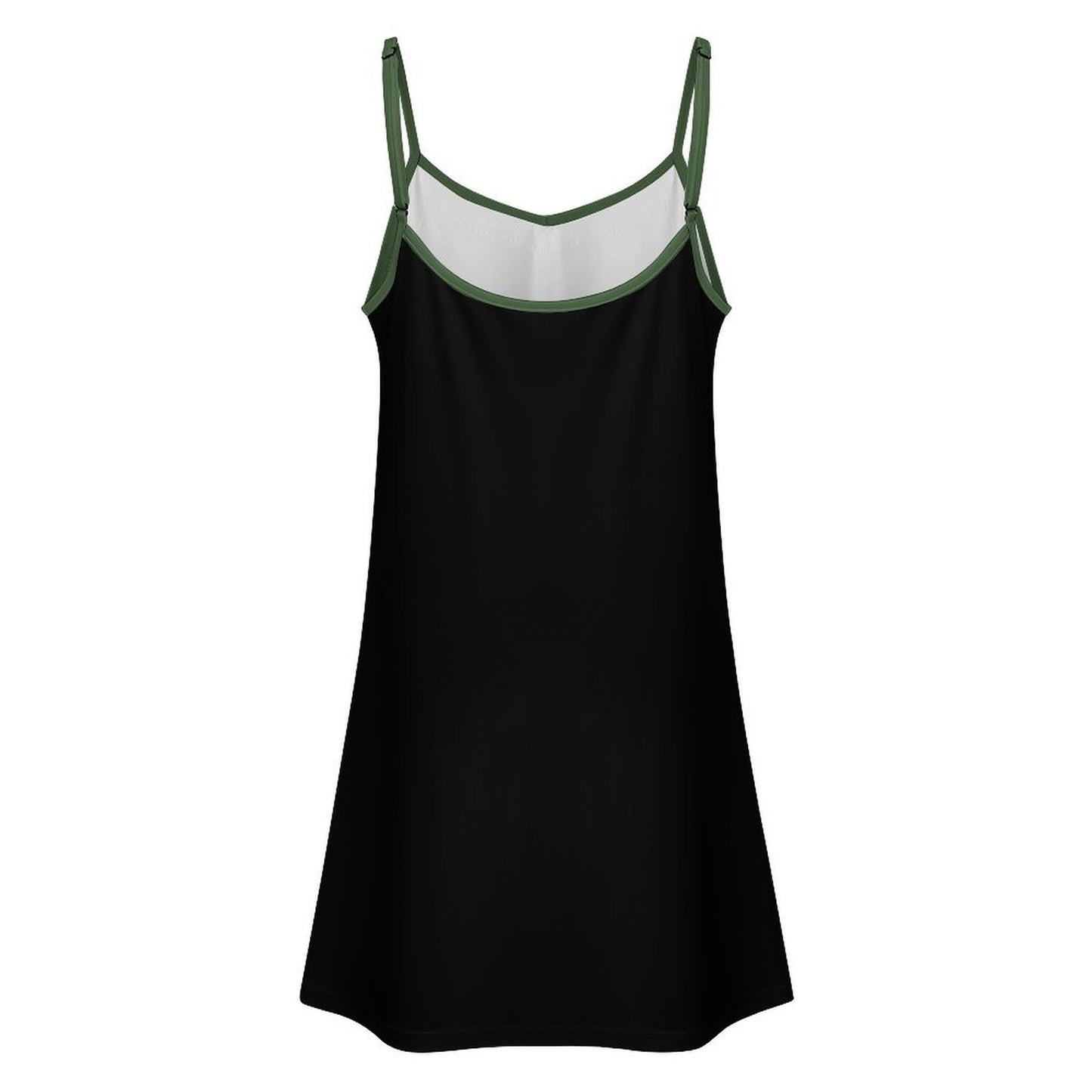Thin Green Line Flag Inspired Eagle Lace Trim Camisole Nightgown