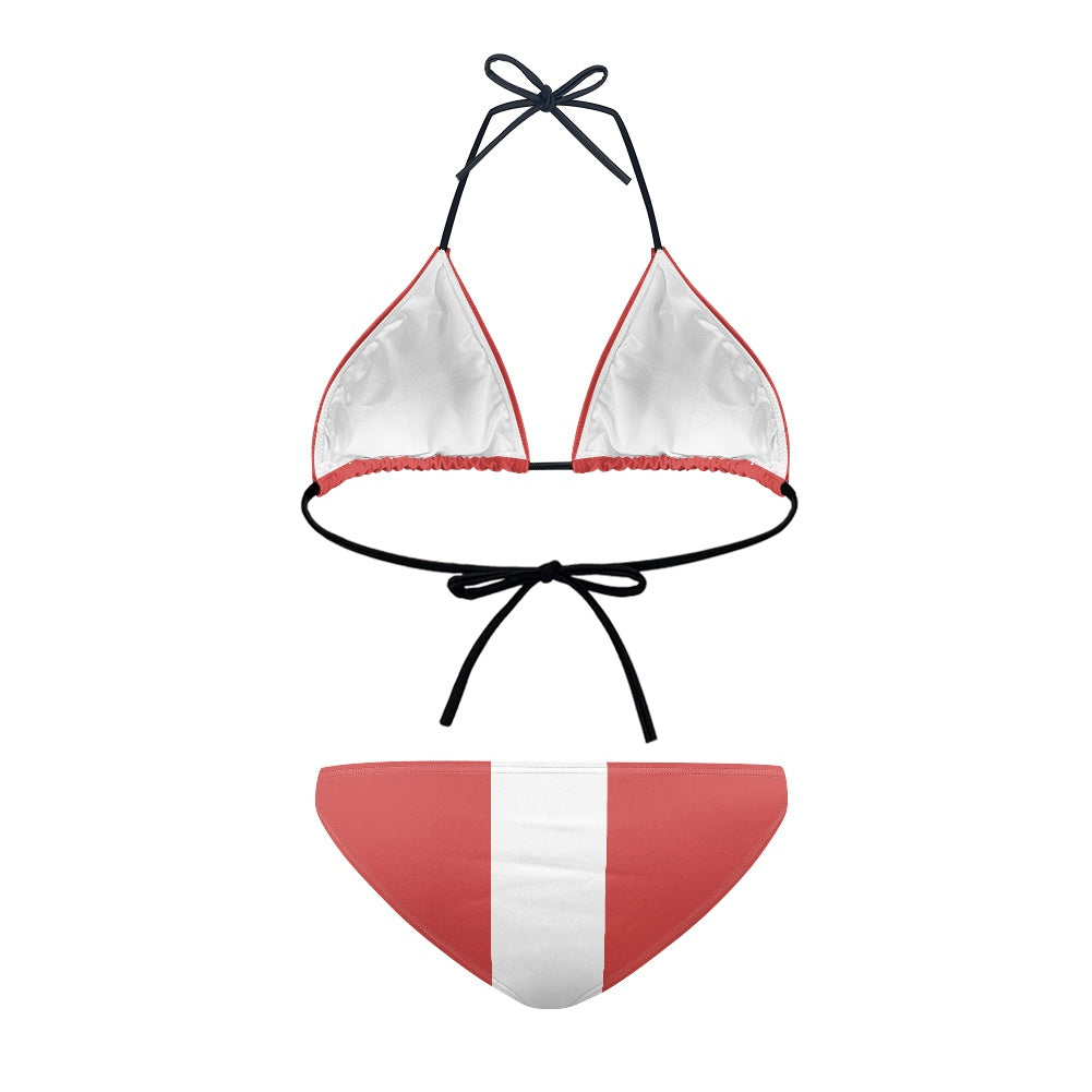 Canada Flag Inspired Women's Bikini