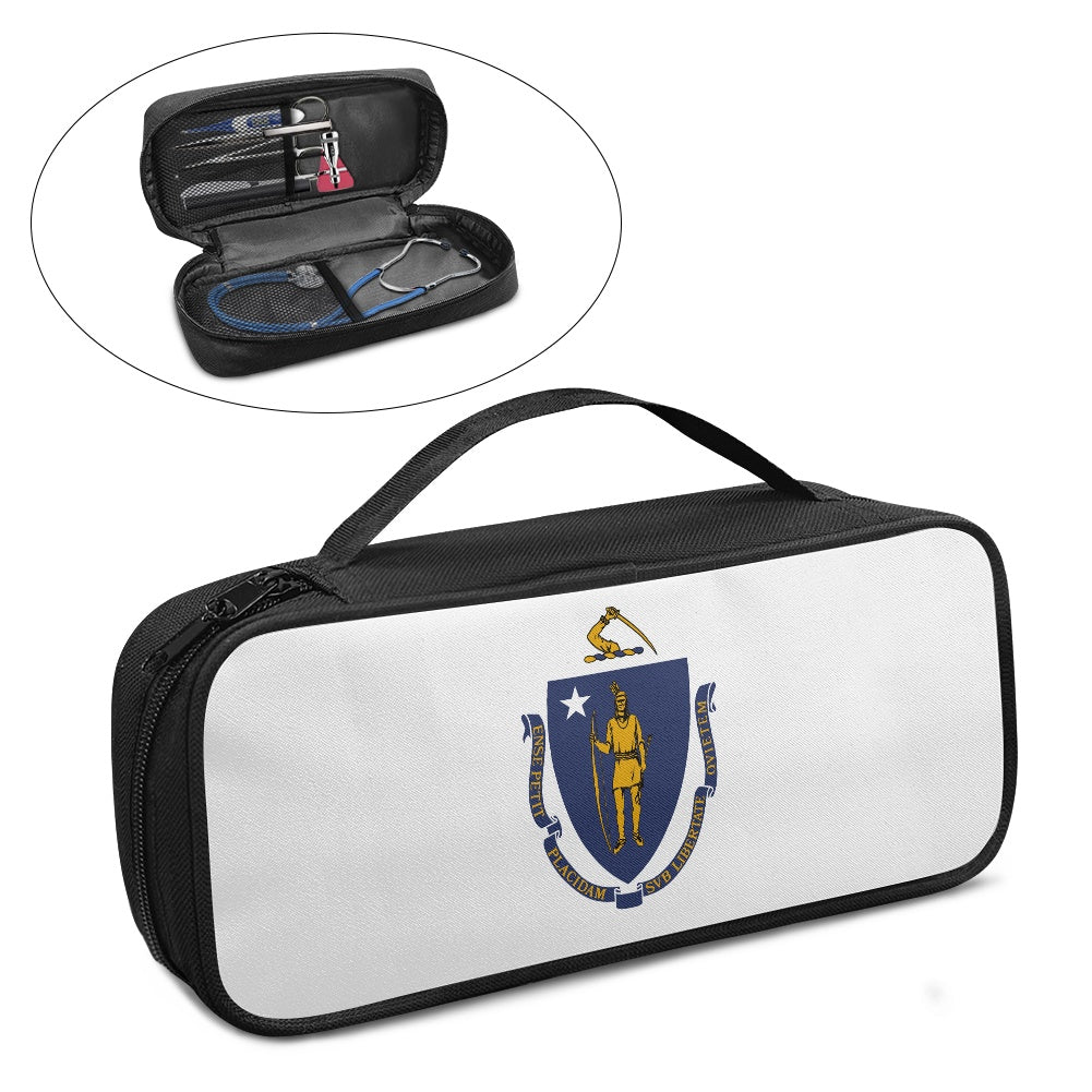 Massachusets Flag Inspired Stethoscope Storage Bag