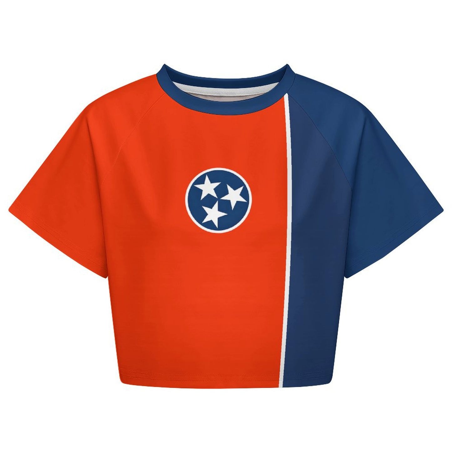 Tennessee Flag Inspired Women's Cropped Shirt