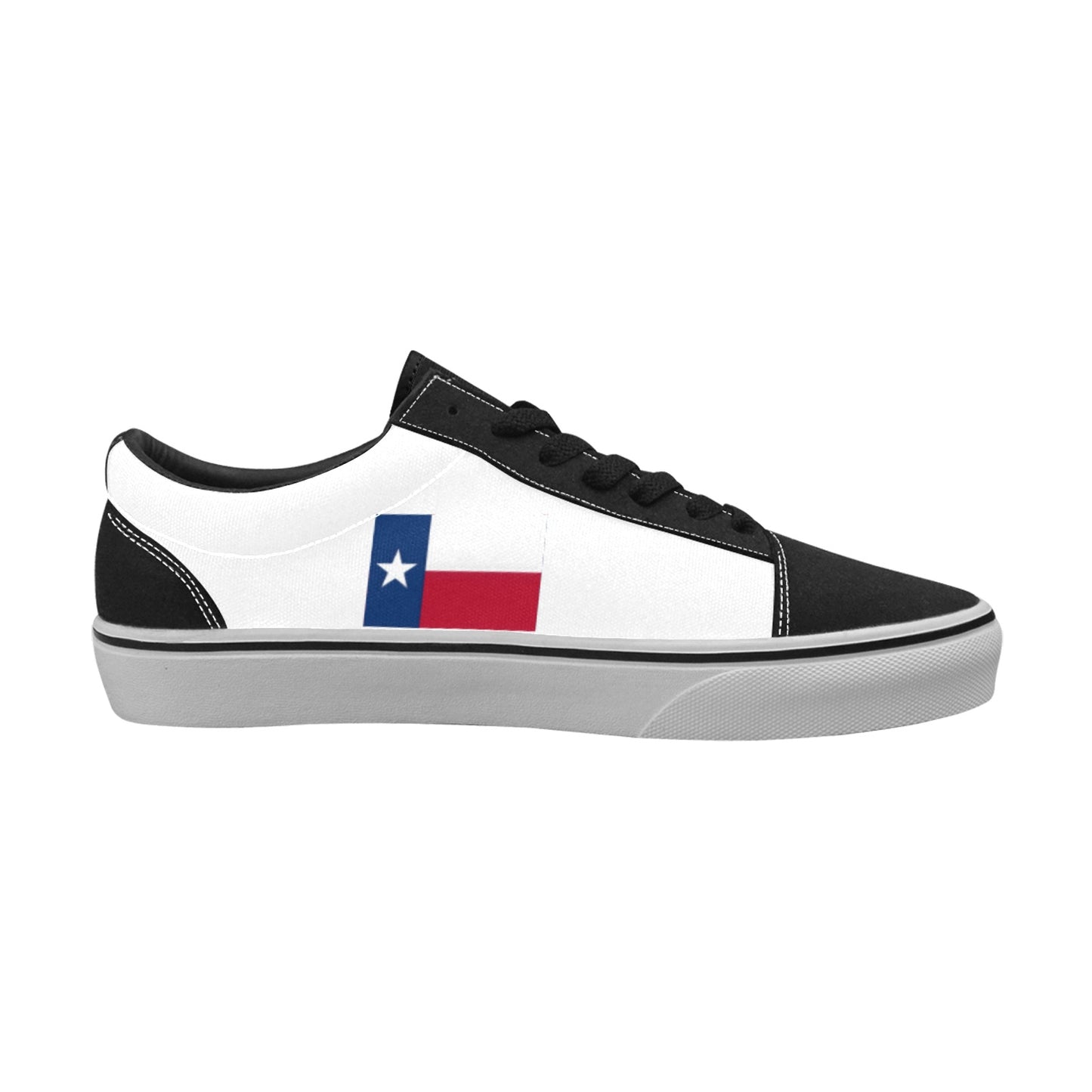 Texas Flag & Come and Take It Flag Inspired Women's Lace-Up Canvas Shoes