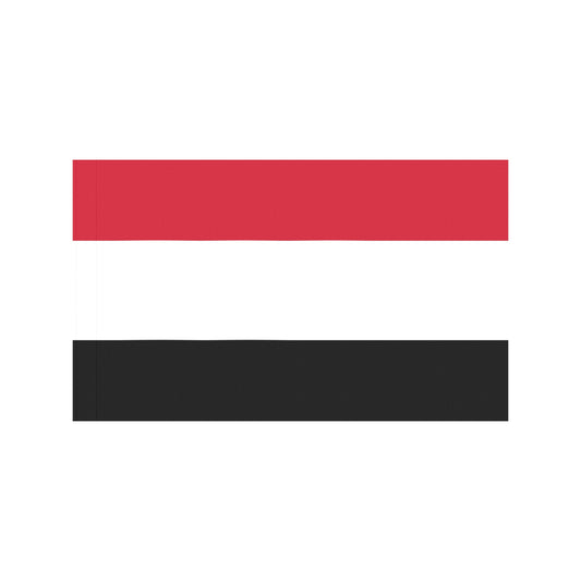 Red, white, black striped flag by Luv My Flag.