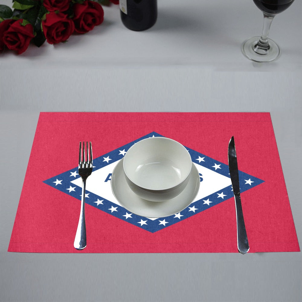 Arkansas  Flag Placemats 12" x 18" (Set of 6)