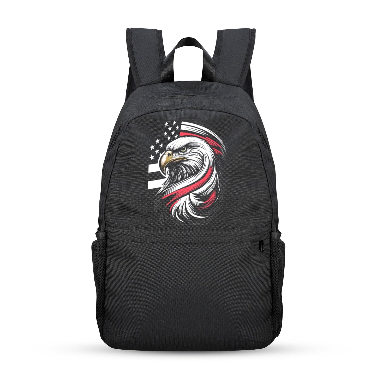 Thin Red Line Flag Inspired Eagle Casual Backpack Printed in the USA