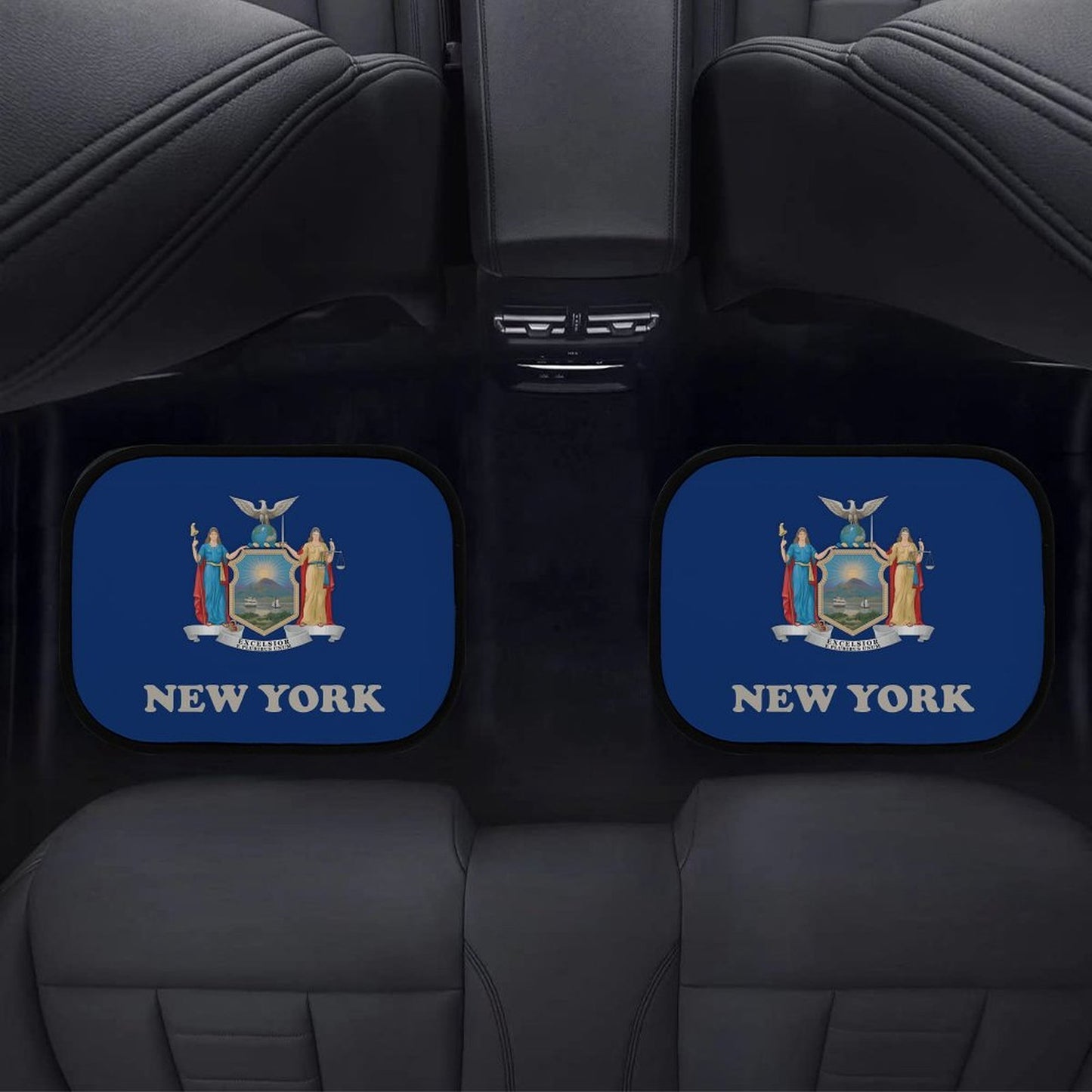 New York Flag Inspired Car Floor Mats(4pcs)