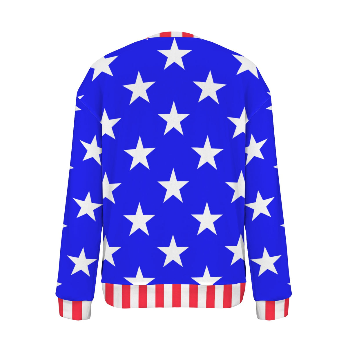USA/American Flag Inspired Women's Crew Neck Sweater Style-1 Printed in the USA