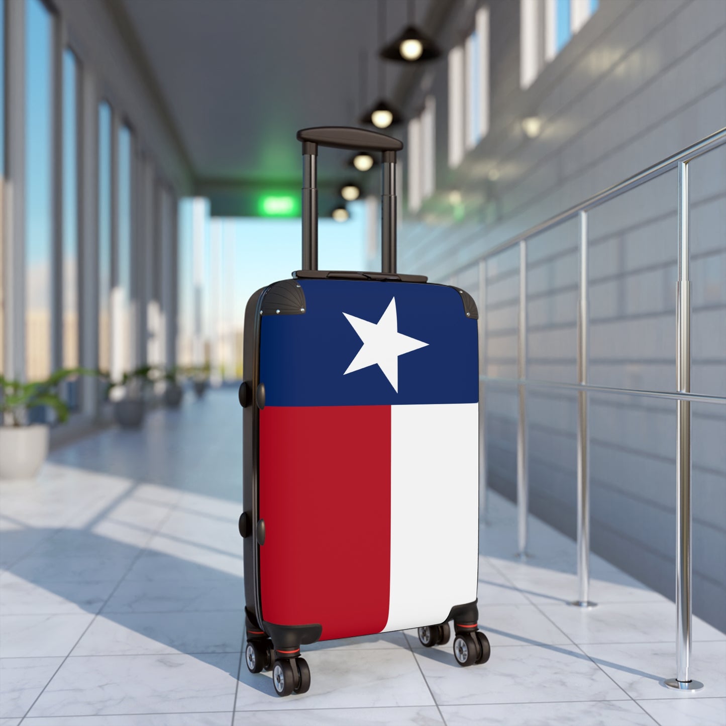 Texas Flag Inspired Suitcase