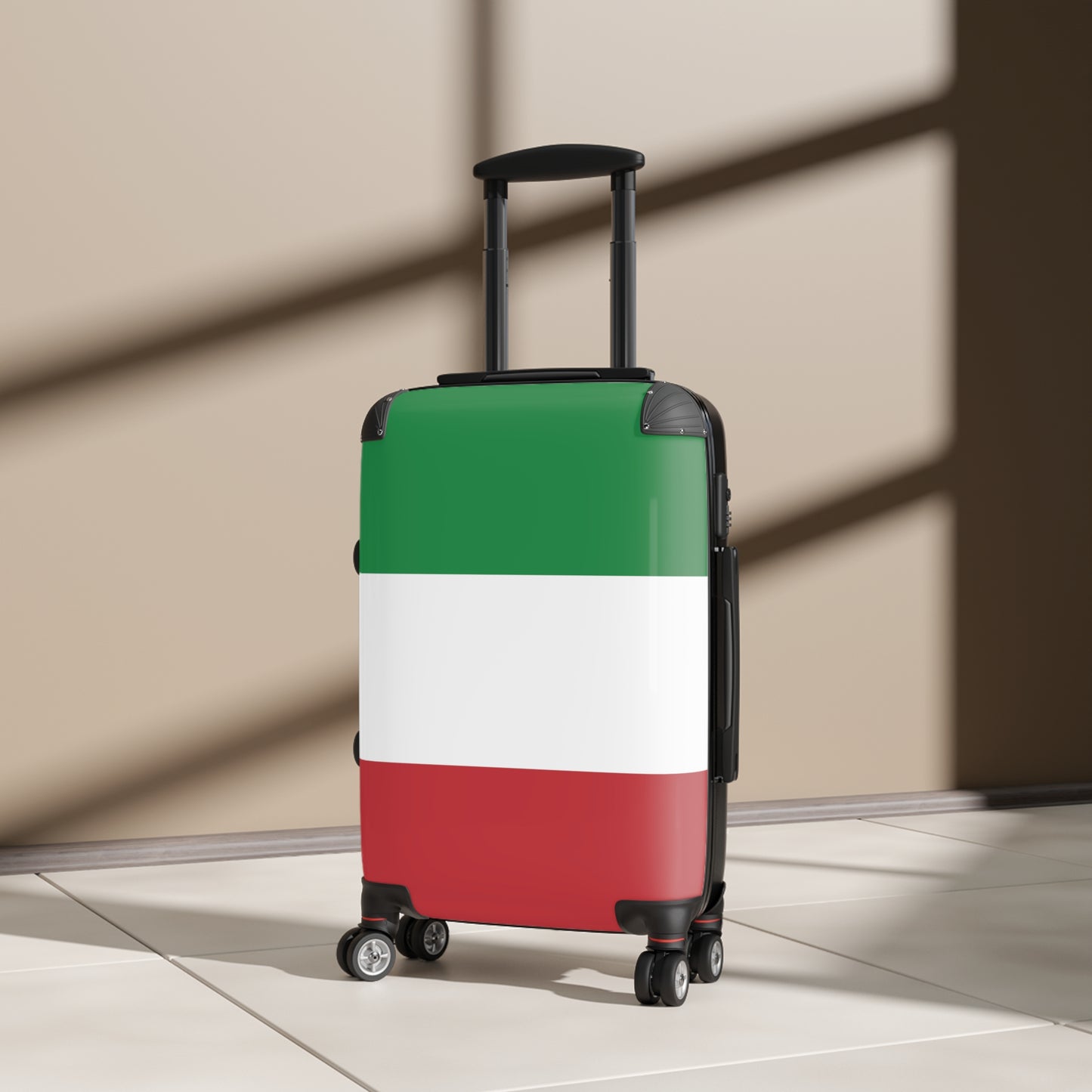 Italy Flag Inspired Suitcase