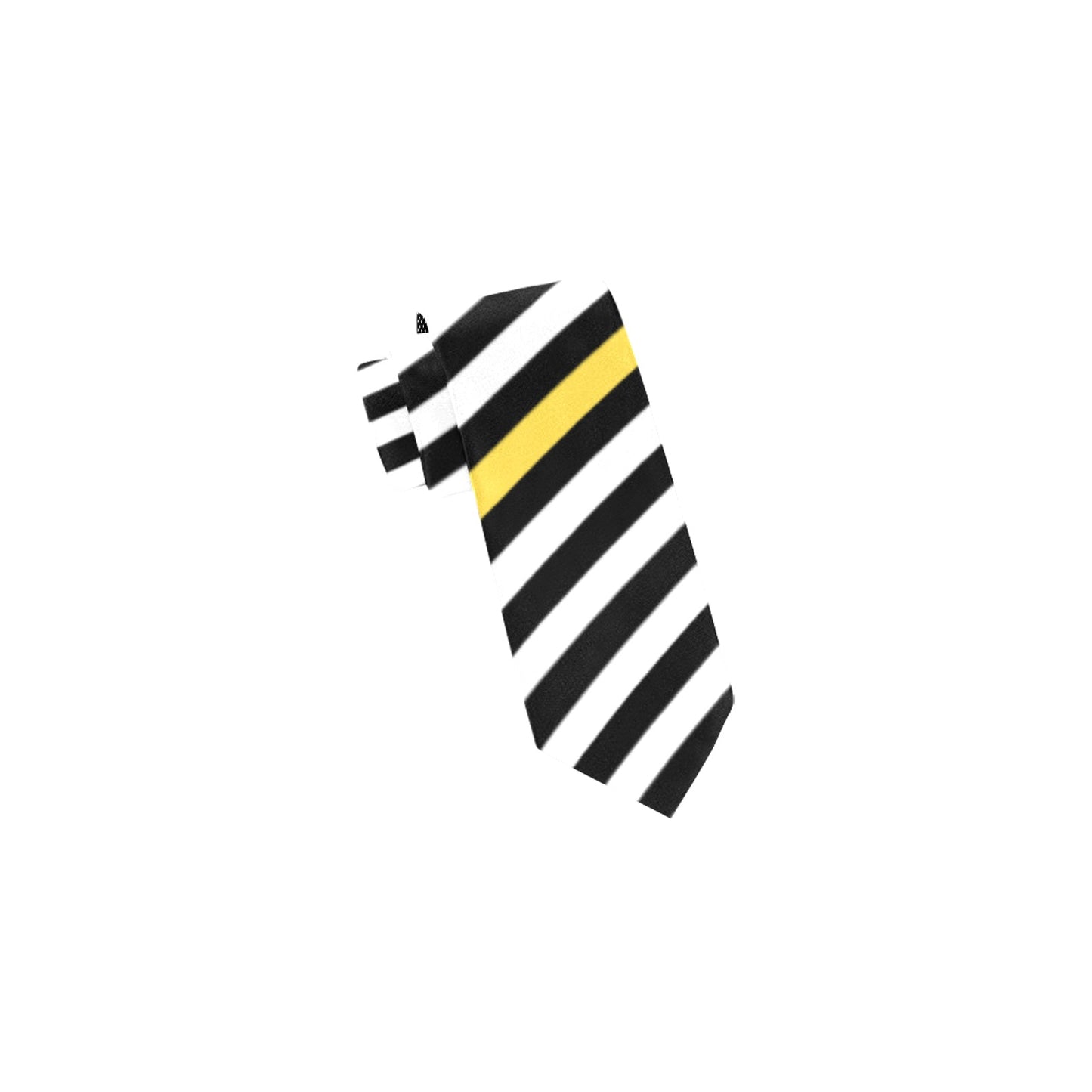 Thin Gold Line Flag Inspired Classic Necktie (Two Sides)