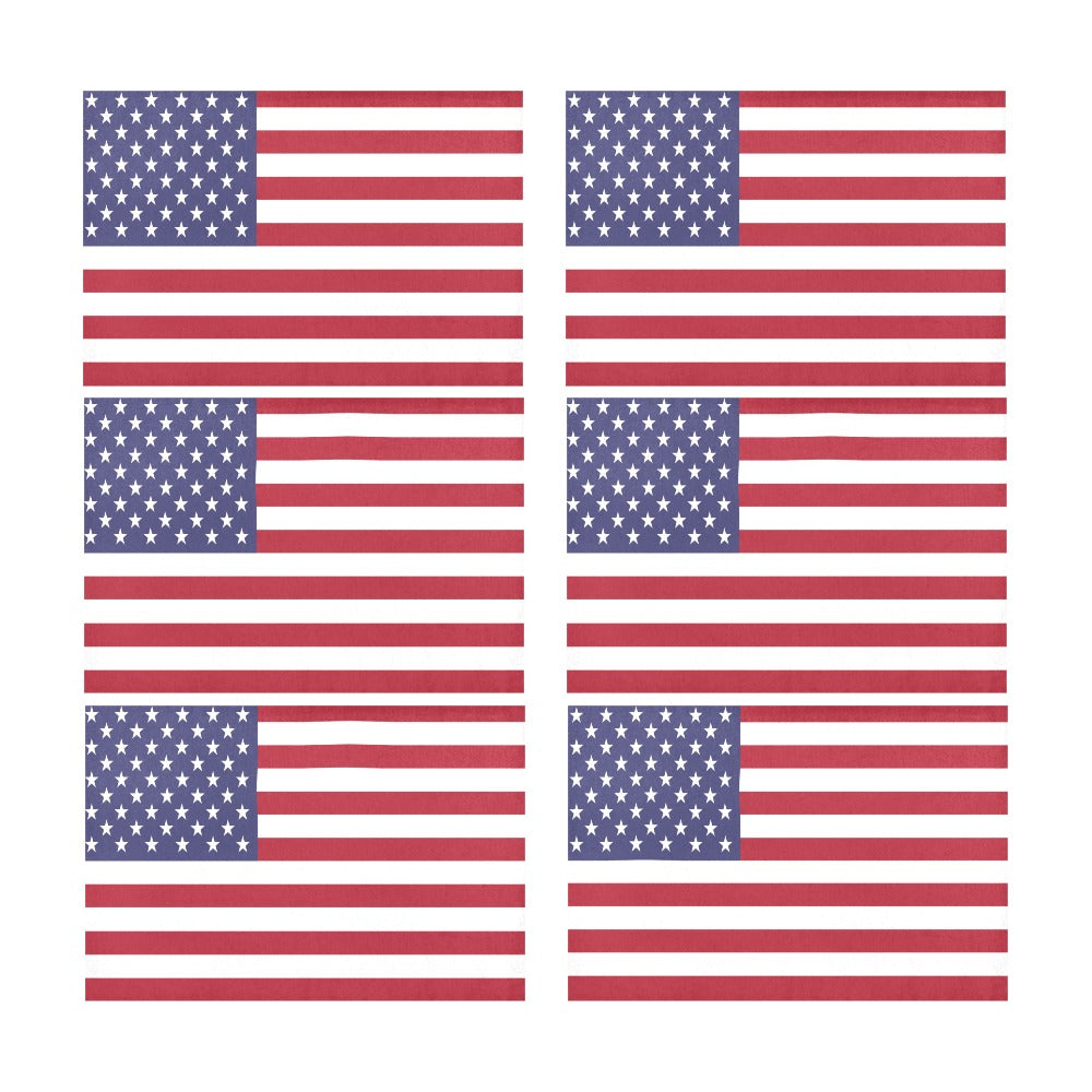 USA/America FLAG Placemats 12" x 18" (Set of 6)