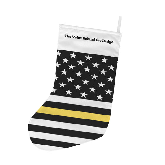 Thin Gold Line Flag Christmas Stocking(Made in USA)