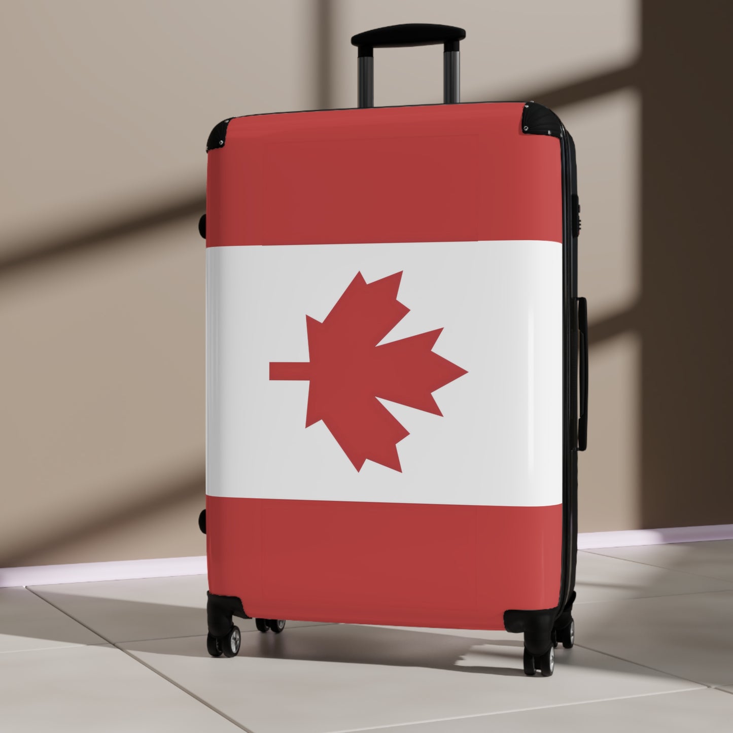 Canada Flag Inspired Suitcase