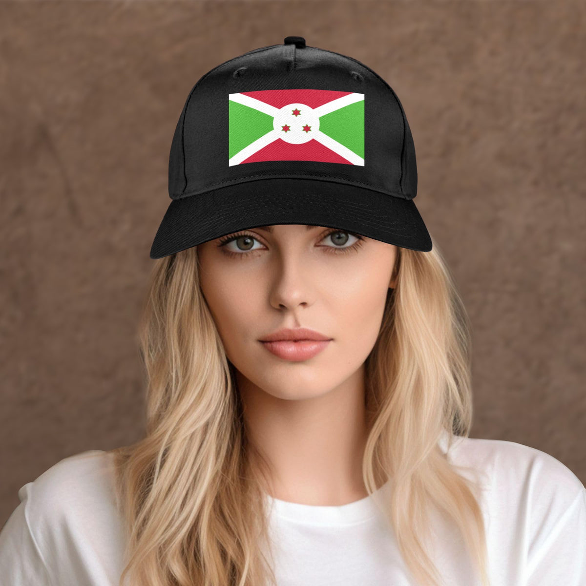 Burundi Flag Inspired Baseball Cap | Printed in the  USA