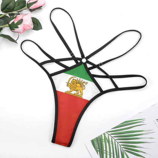 Iran Lion and Sun Flag Inspired Sexy Thongs (NZ066)