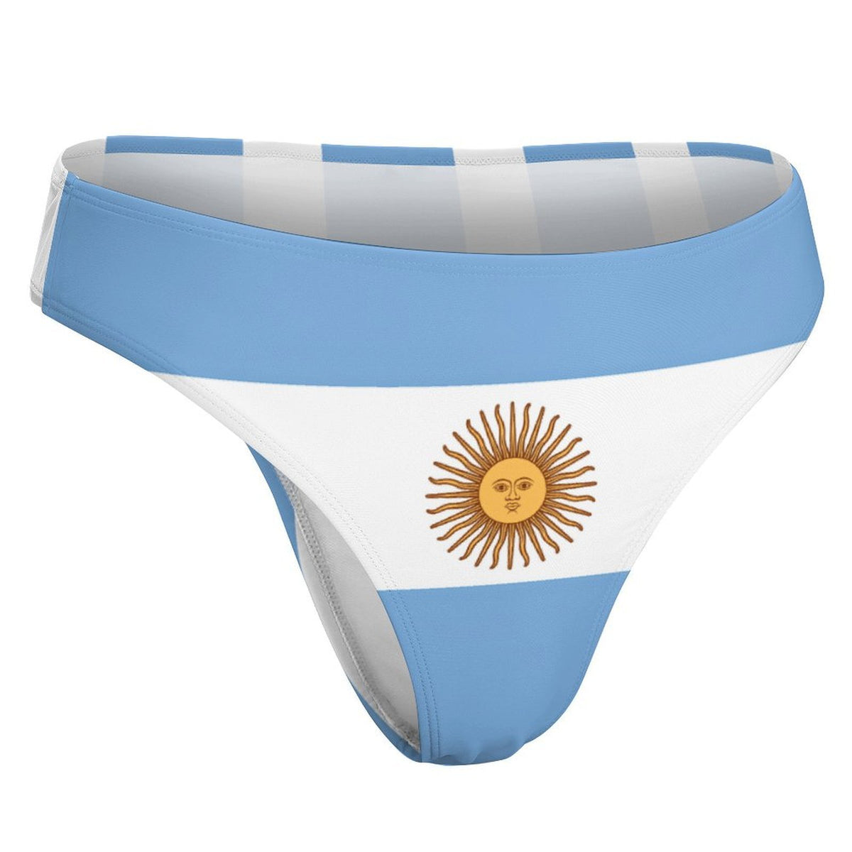 Argentina Flag Inspired T-Back Thong Bikini