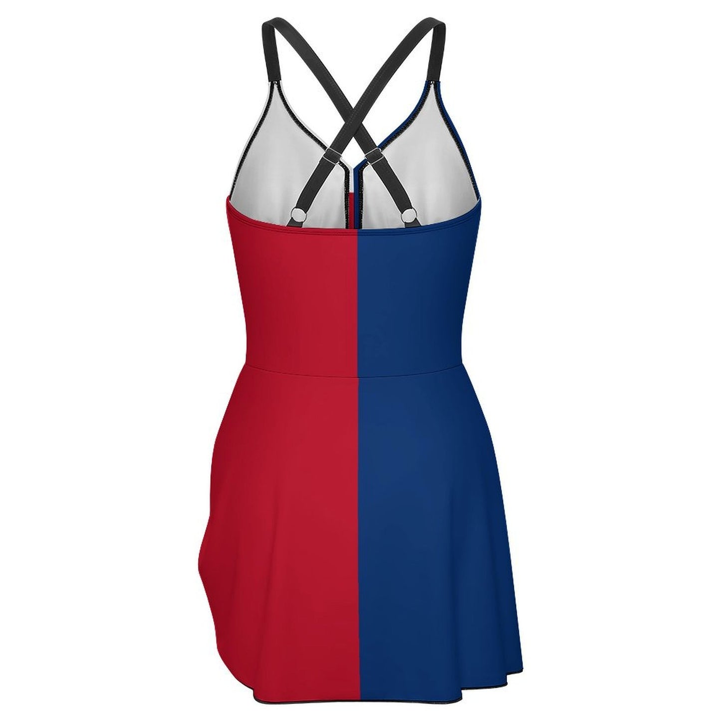 Texas Flag Inspired Women's Hem Tie One-piece Swimsuit