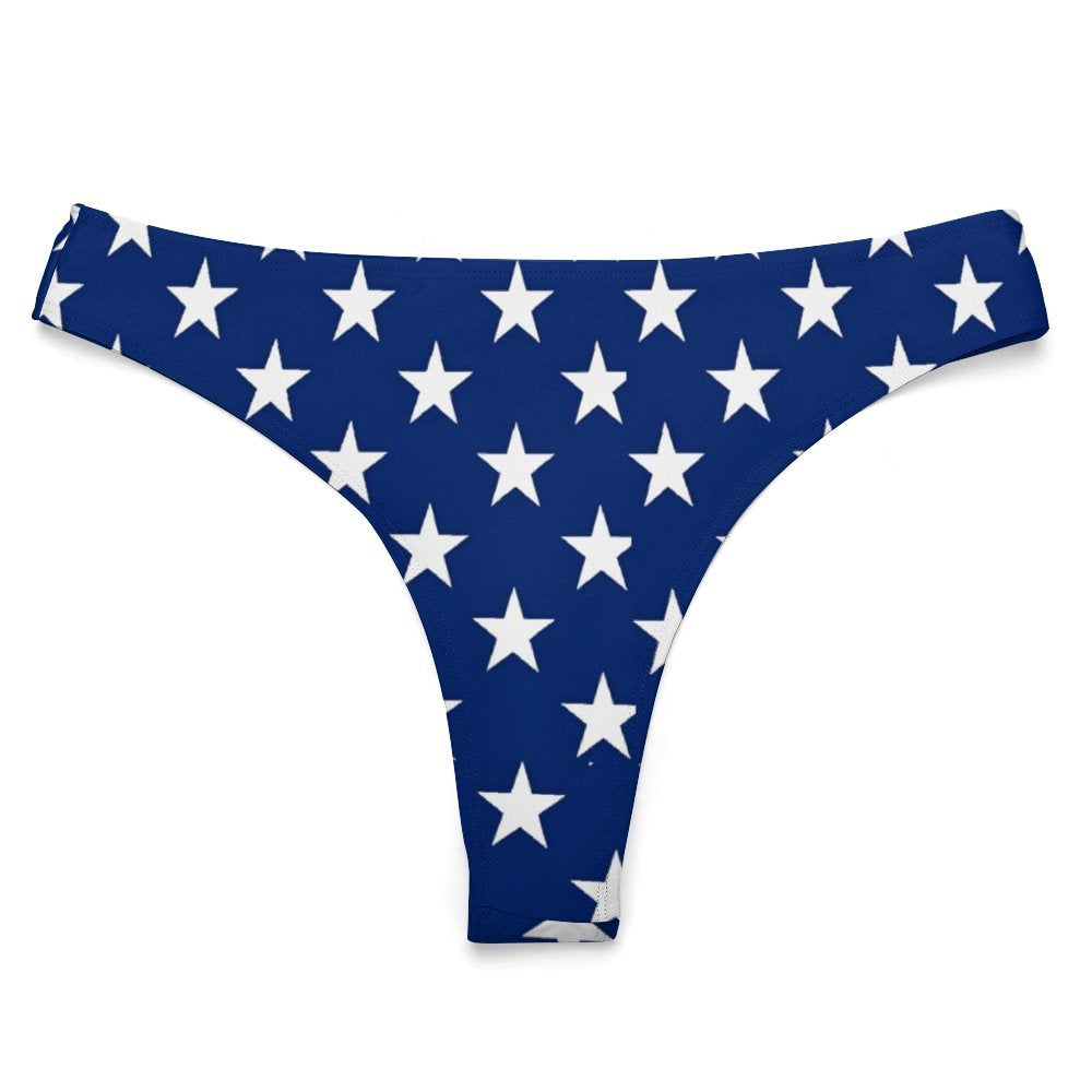 USA/American Flag Inspired Stars T-Back Thong Bikini Style-1