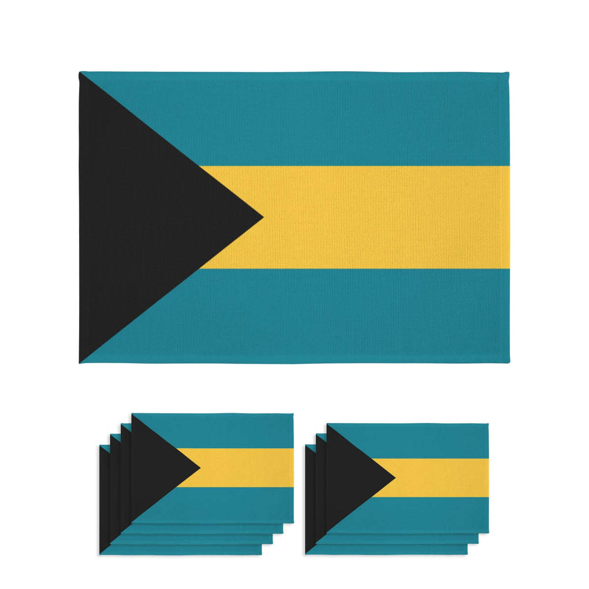 Bahamas Flag Inspired Placemat Sets