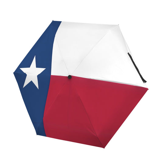 Texas Flag Inspired Mini Compact Umbrella