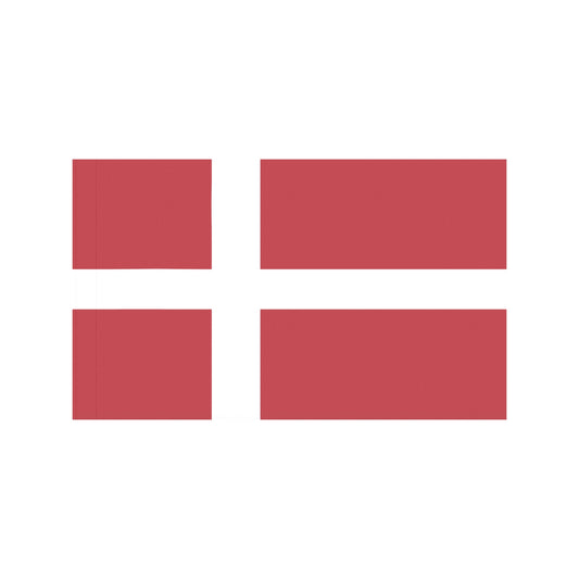 Red Danish flag with white cross, by Luv My Flag.