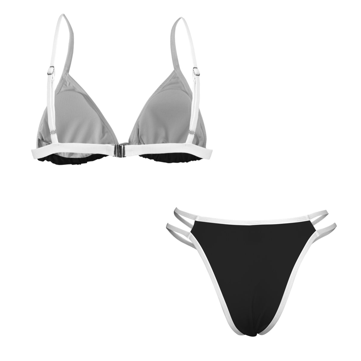 Come and Take It Flag Inspired Double-Strap Triangle Bikini Set