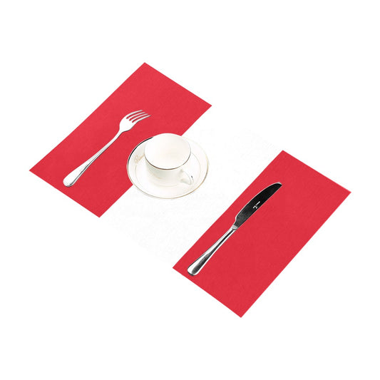 Peru Flag Placemats 12" x 18" (Set of 6)