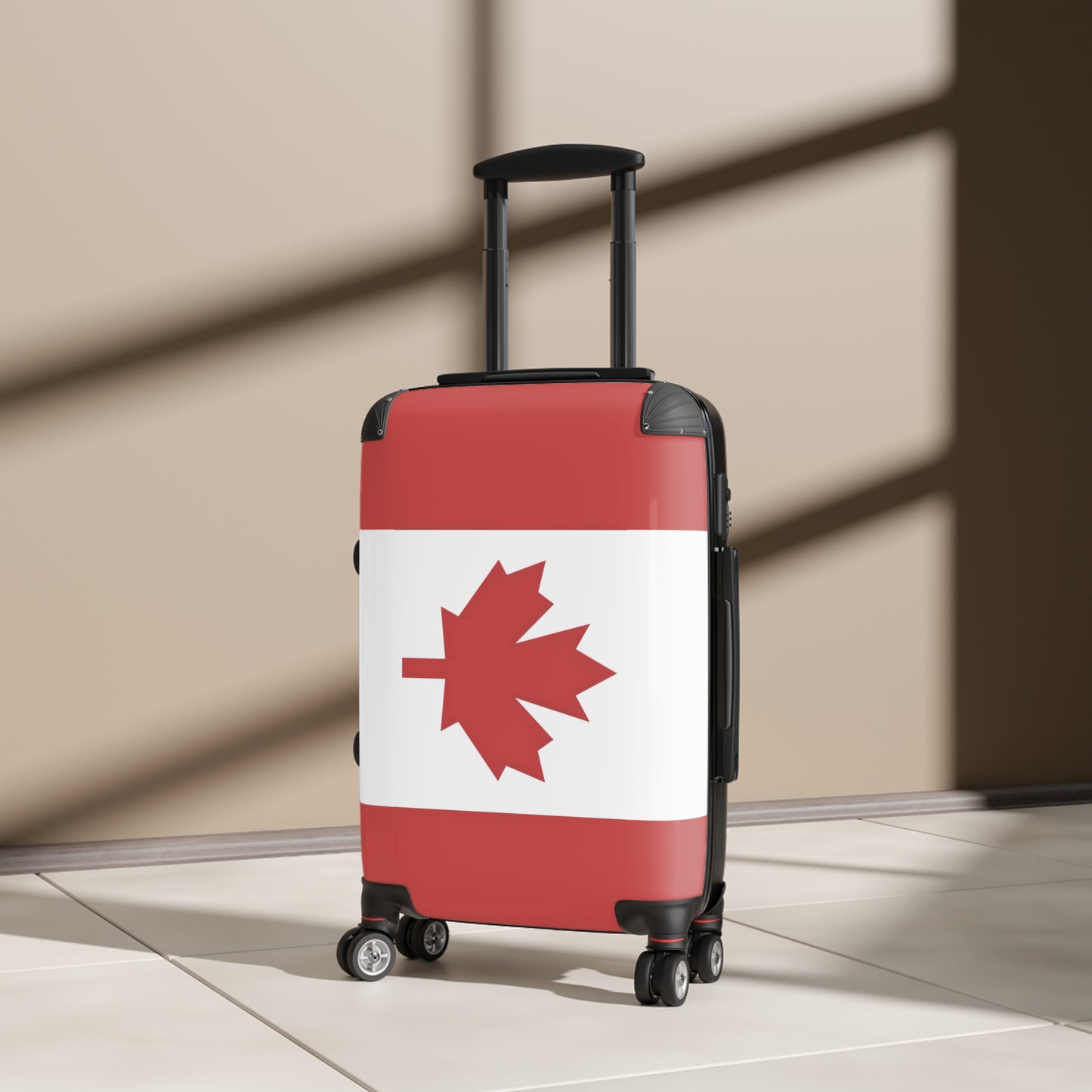 Canada Flag Inspired Suitcase